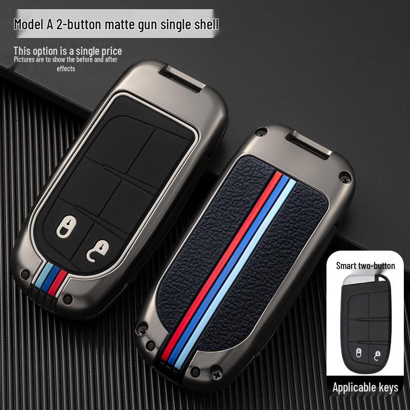 Чехол для ключа GAC Fiat Viaggio/Ottimo с металлической оболочкой и защитной пряжкой