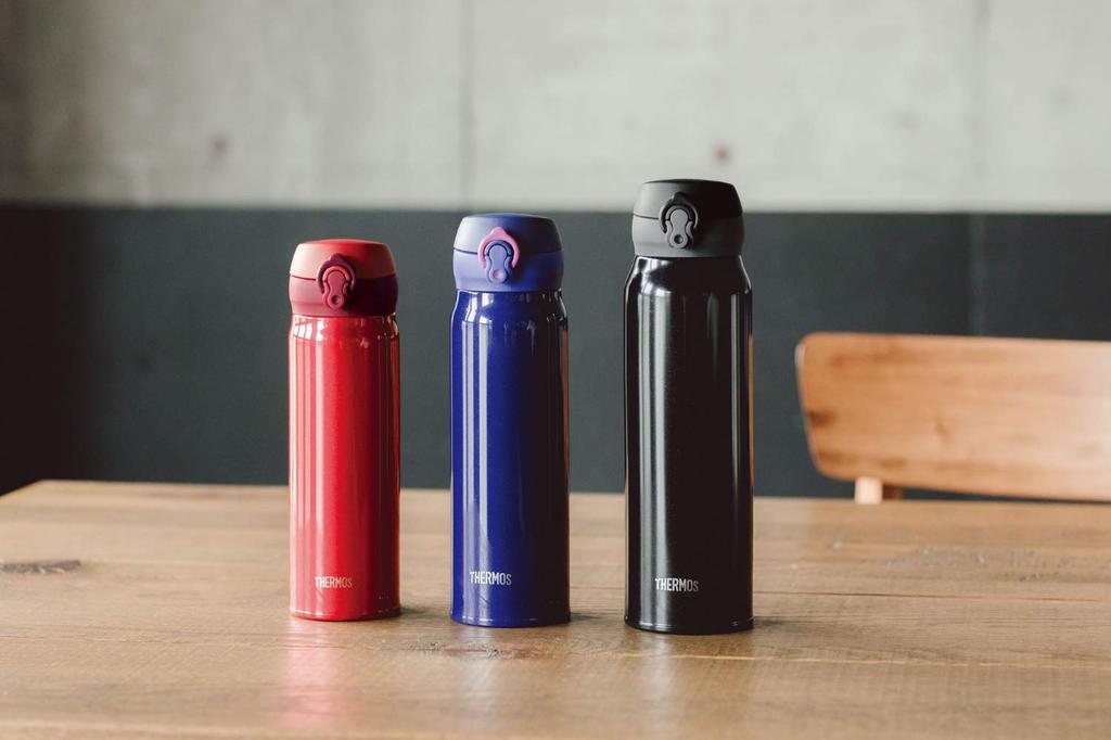 Thermos Бутылка для воды с вакуумной изоляцией, мобильная кружка 500 мл, светло-розовая, LP JNL-504