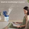Humidification Fan Water Cooling Fan USB Mini Small Fan Desktop Fan 2024 Summer New Home Foldable Cold Air Humidifier Spray Fans