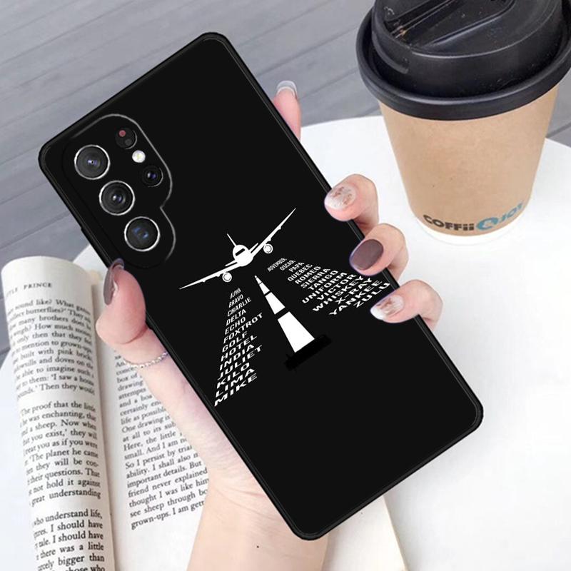 Чехол для телефона с изображением Самолета Вертолета Пилота для Samsung Galaxy S24 S25 Ultra S21 S22 S10E Note 10 Plus 20 FE S23