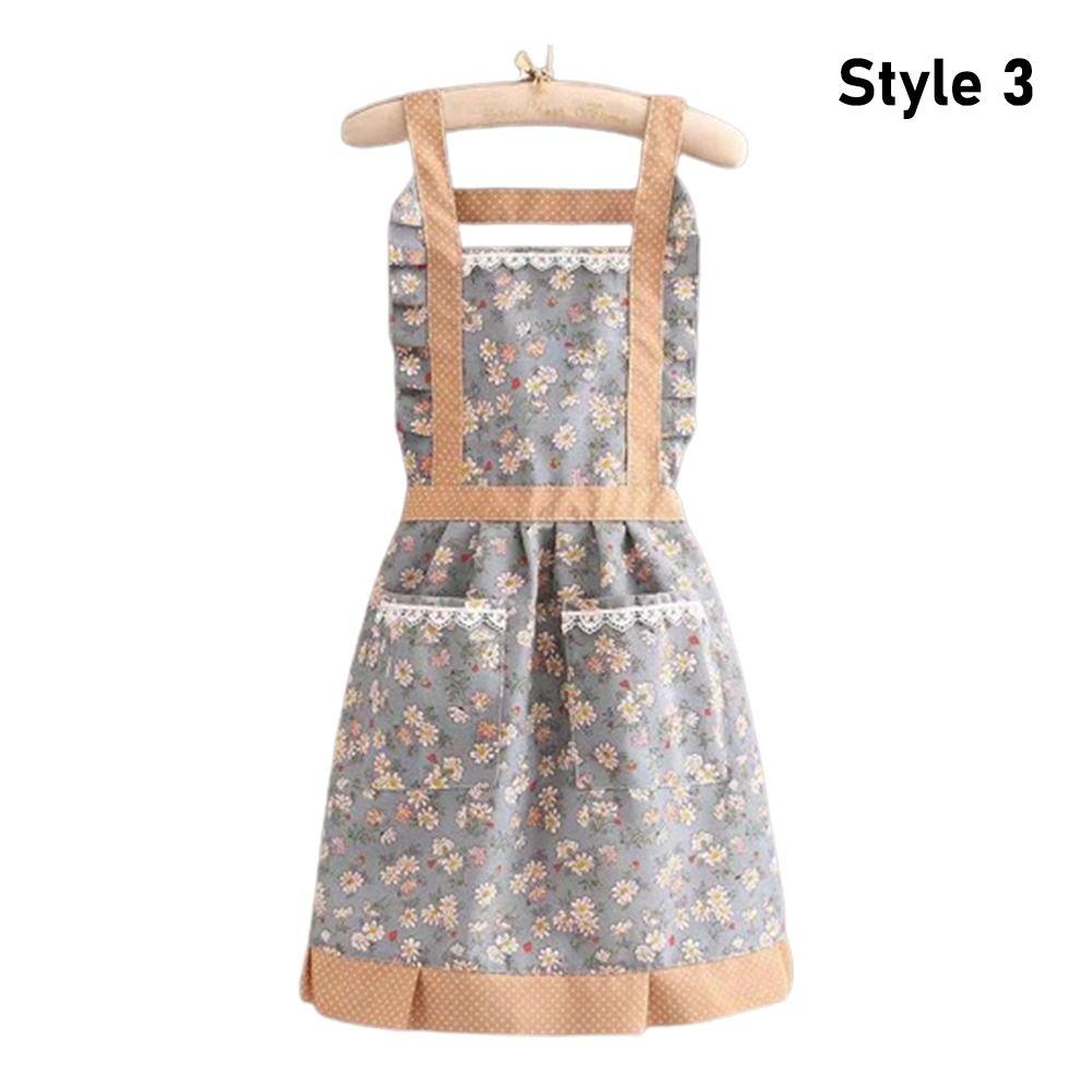 1Pcs Baking Florist Kitchen Cooking Aprons With Waistband Maid Dress Apron Durable Japanese Apron