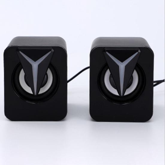 1 пара небольших USB-динамиков, звуковая коробка с RGB-подсветкой, виртуальный объемный звук, компьютер, ноутбук, портативный мини-громкоговоритель