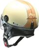 LEAD Мотоциклетный полушлем Универсальный размер O-ONE Слоновая кость/Коричневый - (57-60см)