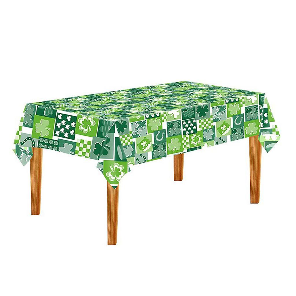 Улица. Праздничная скатерть на День Святого Патрика Ирландское украшение Одноразовая пластиковая скатерть Украшения Принадлежности