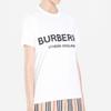 Burberry Б/у футболка с принтом логотипа, 2000-е, с круглым вырезом 80088941