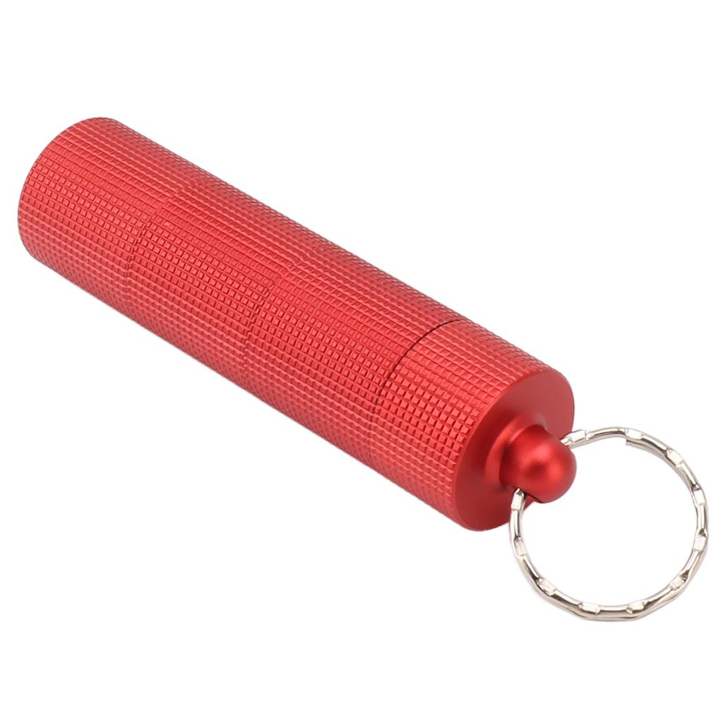 Брелок для лекарств, чехол с 3 отделениями, водонепроницаемый металлический дорожный держатель для таблеток и капсул