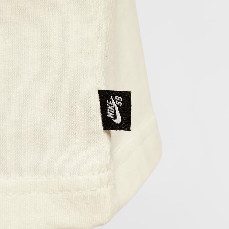 Nike T Shirts Men's Beige Crew Neck Moderate Straight Fit CV7540-133