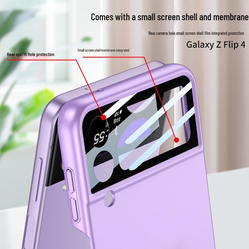 Защитный чехол Samsung Flip4, совместимый с трансграничным использованием, матовый, жесткий, с кольцом-застежкой Z