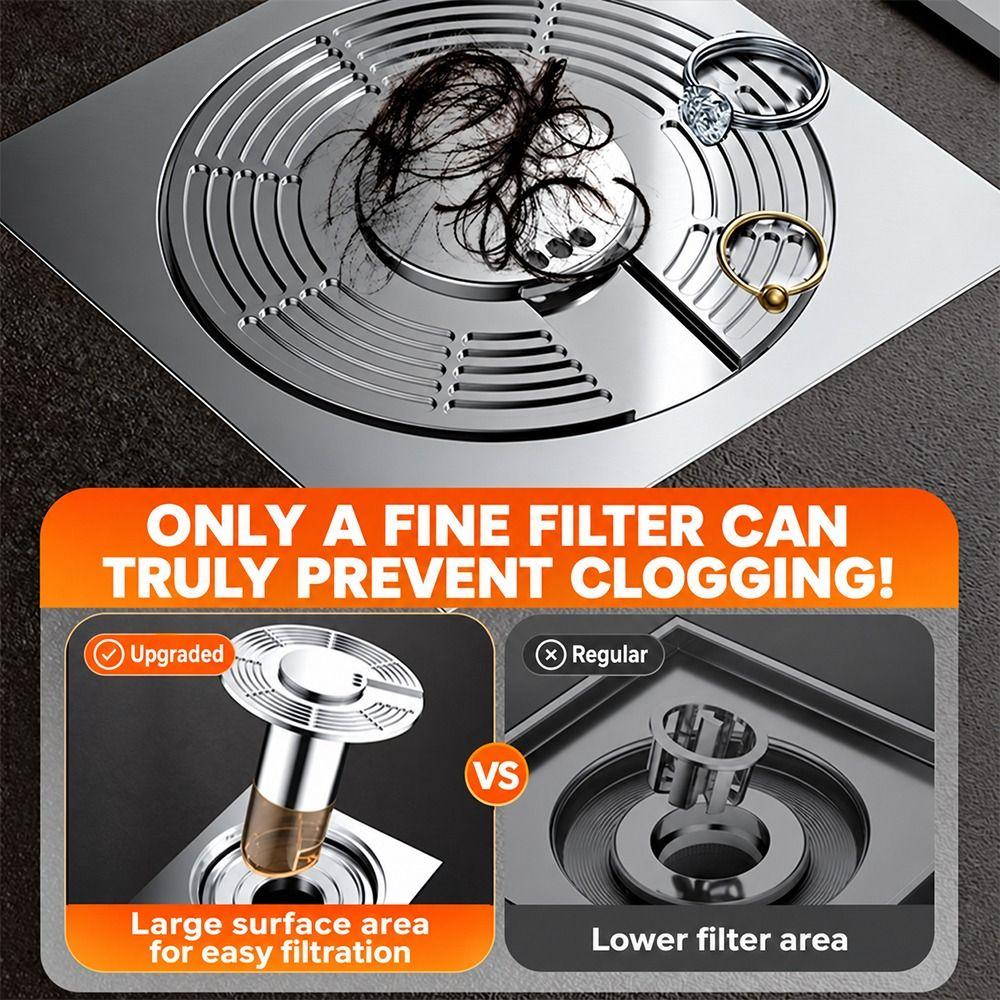 Insect-proof Floor Drain Insert Floating Model Drain Filter Strainer Bathroom Drainage