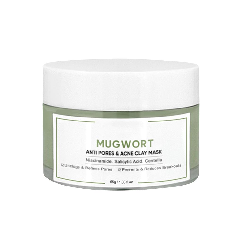 Успокаивающая грязевая маска с зеленым чаем для ухода за кожей, маска для лица, маска для контроля жирности и очищения пор, 50 г