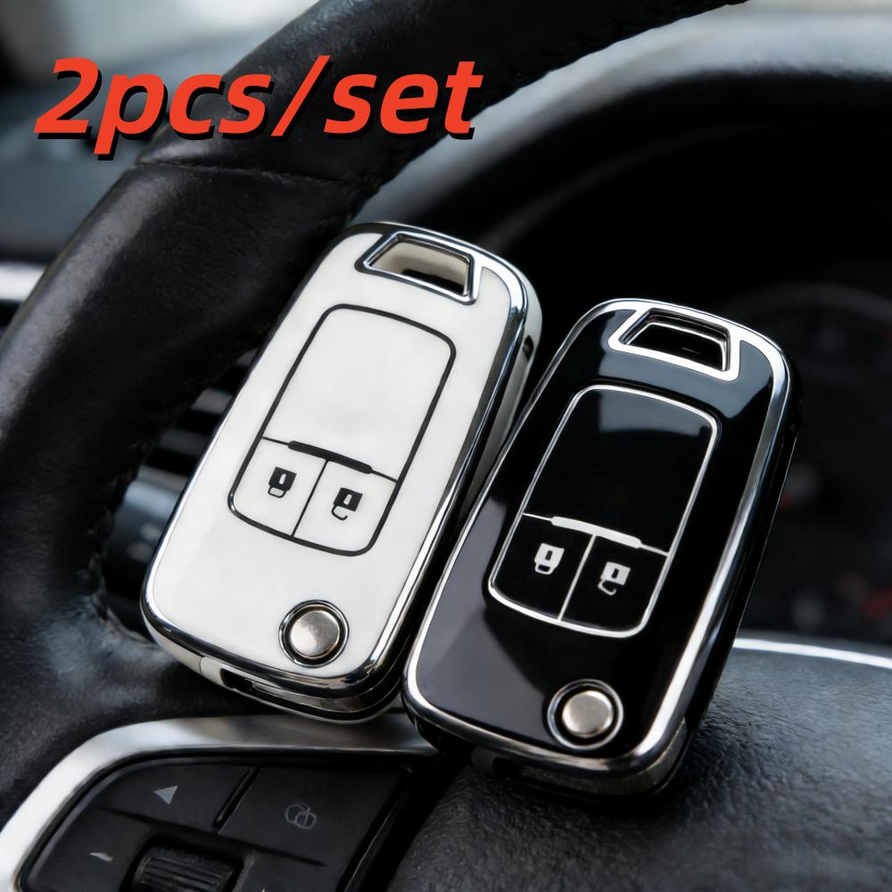 2 шт. Чехлы для корпуса автомобильного ключа Для Chevrolet Cruze Spark Orlando Malibu Для Opel Vauxhall Astra J Corsa D E Zafira Mokka