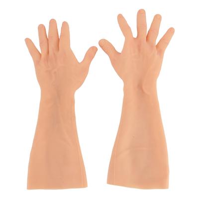 1 пара силиконовых мужских протезных перчаток, мягкие многофункциональные силиконовые мужские перчатки для переодевания