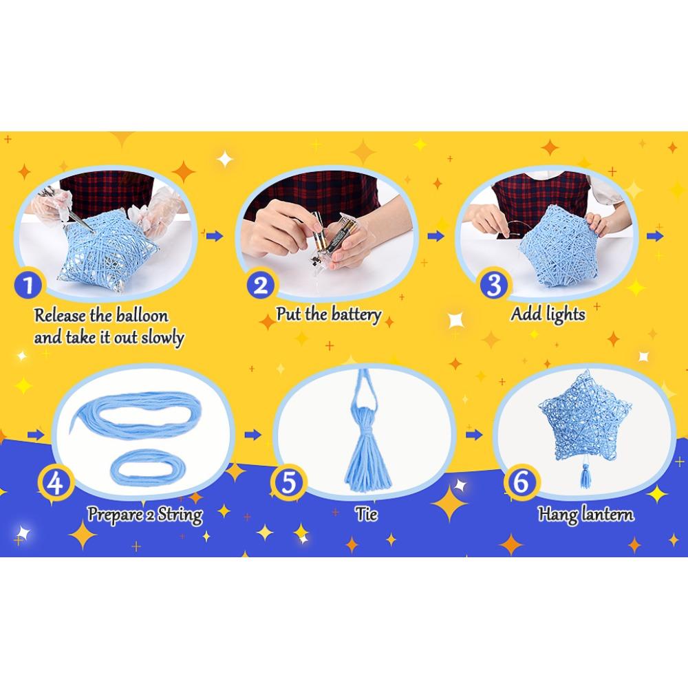 3D-ниточный художественный набор, набор для рукоделия, детские подарки для девочек для игр от 9 до 12 лет, фонари, украшения ручной работы