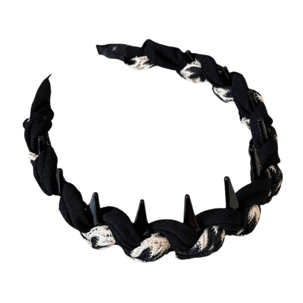 Non-Slip High Skull Headband Toothed Comb Comb Headband Headbands For Women Daily Autumn Winter