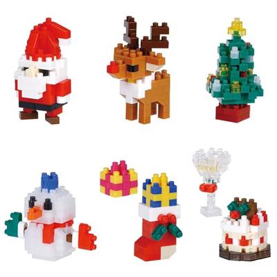 Kawada Nanoblock Мини Нано Рождество (BOX) NBMC_71S 1 КОРОБКА = 6 штук, всего 6 типов