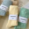 Winter Wool Socks Solid Color Sleep Socks Thickened Cotton Socks  Women