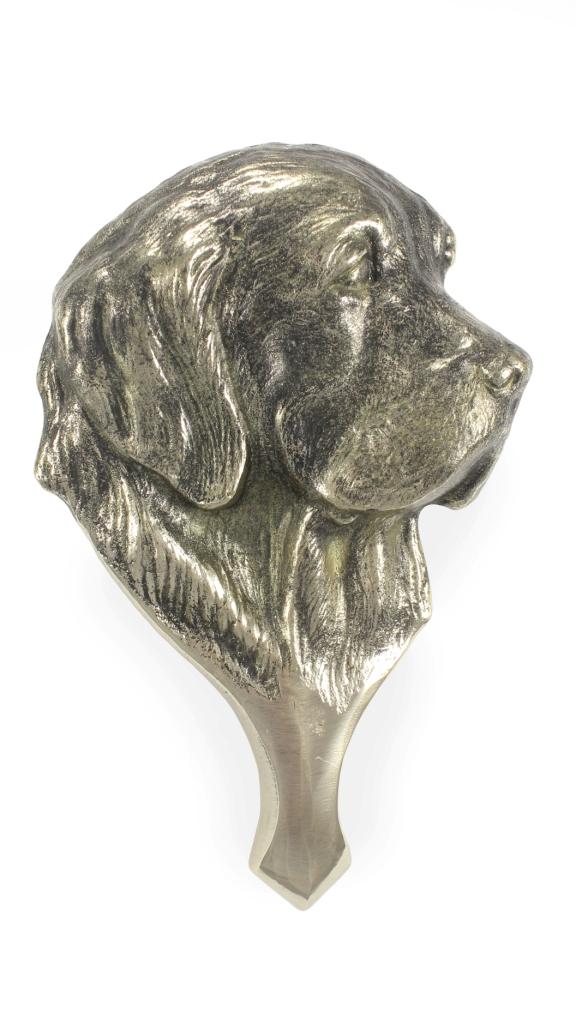 Golden Retriever - Kołatka Do Drzwi W Kształcie Głowy Psa, Mosiężna Kołatka, Retro Dekoracja Na Drzwi Marki Art-Dog