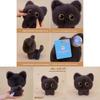 Black Cat Shape With Soft Short Plush Filling For Rest And Relaxation