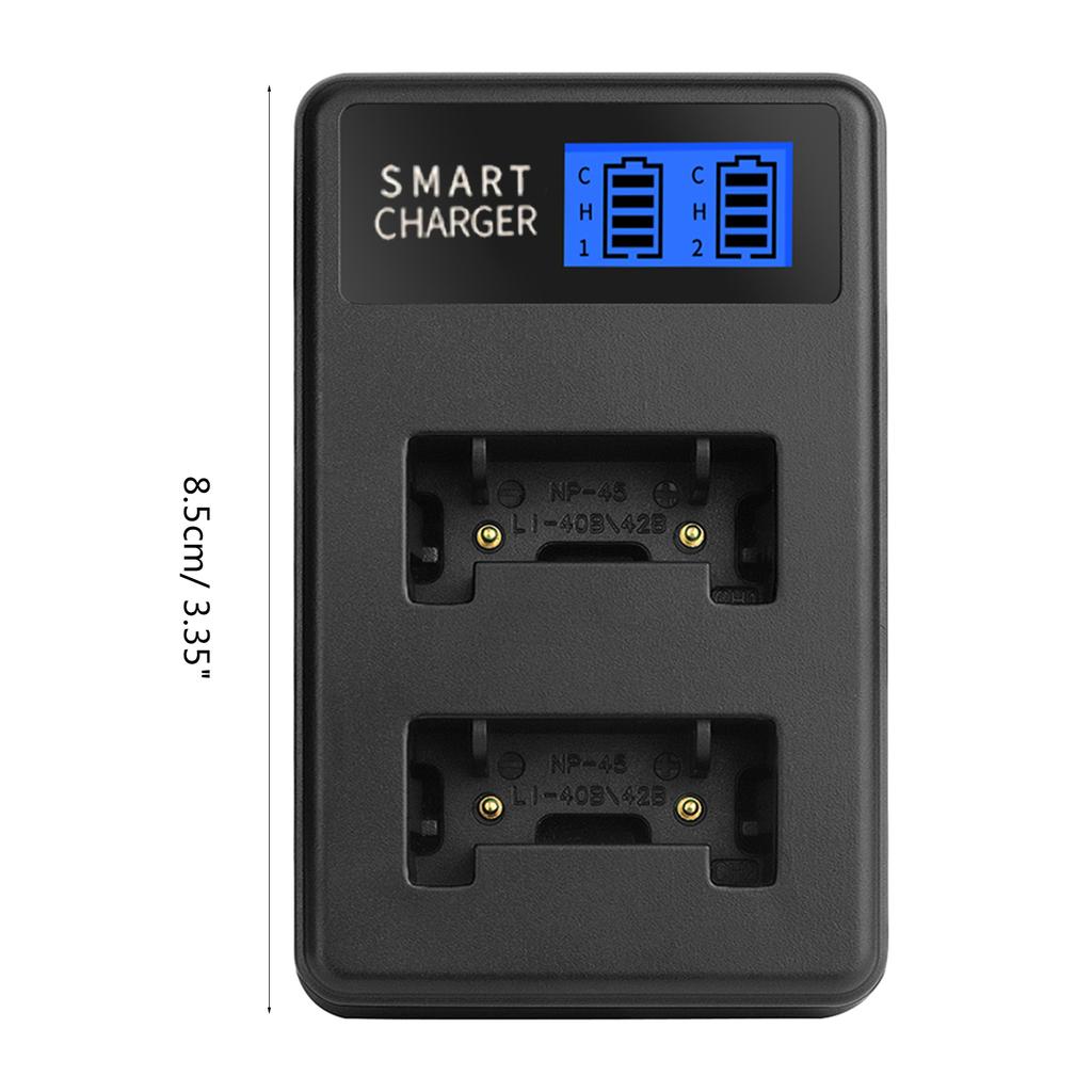 NP45 LCD Charger USB Camera Battery Charger Efficient Charging for Fujifilm FinePix JX250 JX400 J38 J10 J20 Camera