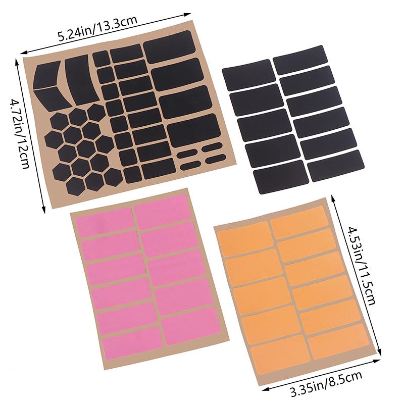 Наклейка для мыши, наждачная бумага, противоскользящая, впитывающая пот, наклейка против скольжения для универсальной беспроводной мыши, противоскользящая лента