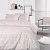 Double Bed Set - TODAY - 240x200 Cm - 100% Cotton - Beige and White