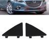 Pair Front Bumper Lower Grille Triangle Cap Tow Hook Cover For Mazda 3 2014-2016