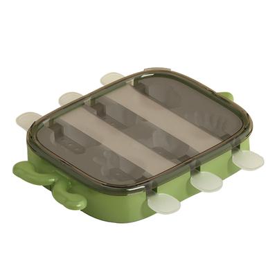 Форма для приготовления мороженого в форме мультяшного животного из пищевого силикона, инструмент для изготовления домашних принадлежностей зеленого цвета