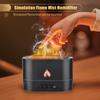 250mL Simulation Flame Mist Humidifier Flame Night Light Quiet Aromatherapy Diffuser Desktop USB