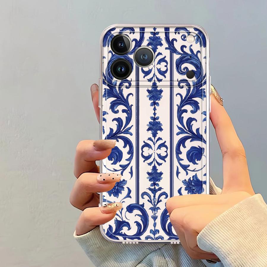 Мягкий чехол для телефона для iPhone 17 Pro Max 13 Pro 16 11 14 Plus Air 15 7 8 XS Max 12 Mini XR Минималистичные цветы