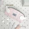 Multi-Layer Divided Pencil Case Polka Dot Print Pen Bag Kawaii Stationery Storage Bag  Home Travel