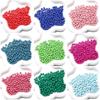 100 Цветных Акриловых Разделительных Бусин-Абаков для Изготовления Украшений Своими Руками и Браслетов для Подвешивания в Машину