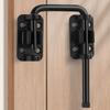 New Stainless Steel Door Latch Lock Thickened Non Perforated Anti-theft Buckle Safety 90/180 Degree Gate Latch Gates