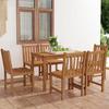 VidaXL 7-Piece Garden Dining Set 120 X 70 Cm Solid Teak Wood 3059928