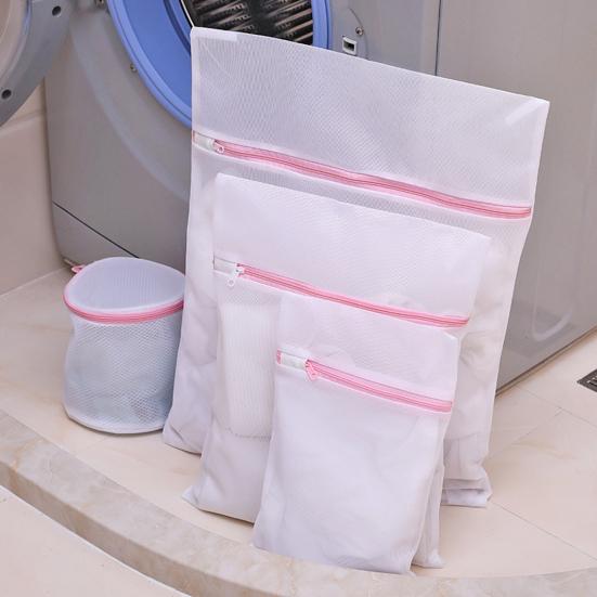 Сетчатые мешки для стирки с большой усиленной молнией, большая вместимость, дышащее антидеформационное нижнее белье, бюстгальтер, сумка для стирки одежды