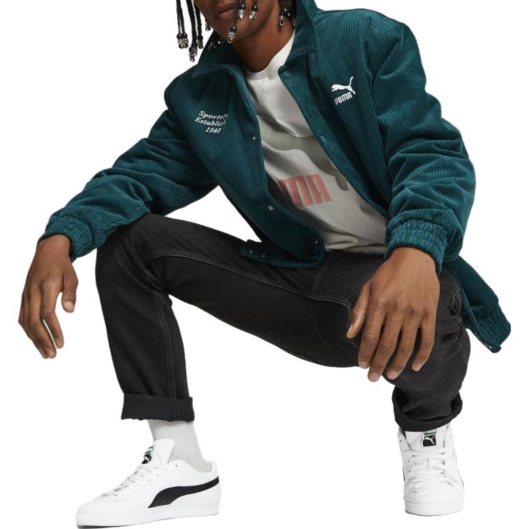 Puma Куртки Мужские Зеленый Лацкан Умеренный Другое 625211-43