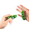 2 шт. Peapod Fidget Toy Squeeze A Bean Edamame Pea Брелок для ключей Экструзионная соя Тактильное ощущение сброса давления Аксессуар