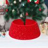 Веселая рождественская елка Юбка с красными блестками елочная основа Коробка с воротником Декоративный реквизит Рождественская елка Коробка для ног Праздничное украшение Новогодние праздничные атрибуты