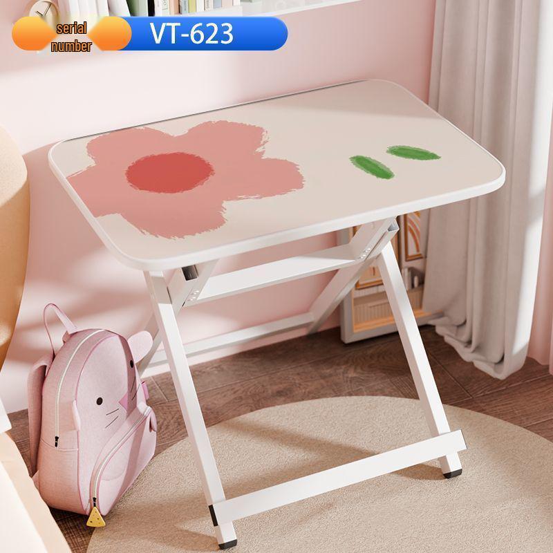 Детский портативный многофункциональный складной стол для учебы и набор стульев - Не требует установки
