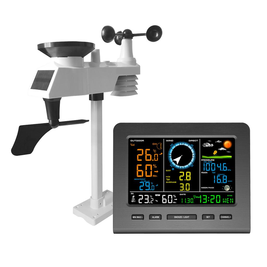 0366-WF Wireless Weather Station with Outdoor Sensor, Weather Station with Weather Forecast,