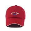 Spring and summer new letter embroidery soft top baseball cap women's sunshade sun protection wide brim cap men