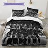 Madrid team Pattern Bedding Home Decoration Birthday Gift (1 * duvet cover + 2 * pillowcase, without core)