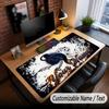 Music General Theme Custom Mouse Pad Personalized With Name Text Customized Desk Mat For Office Home Decor