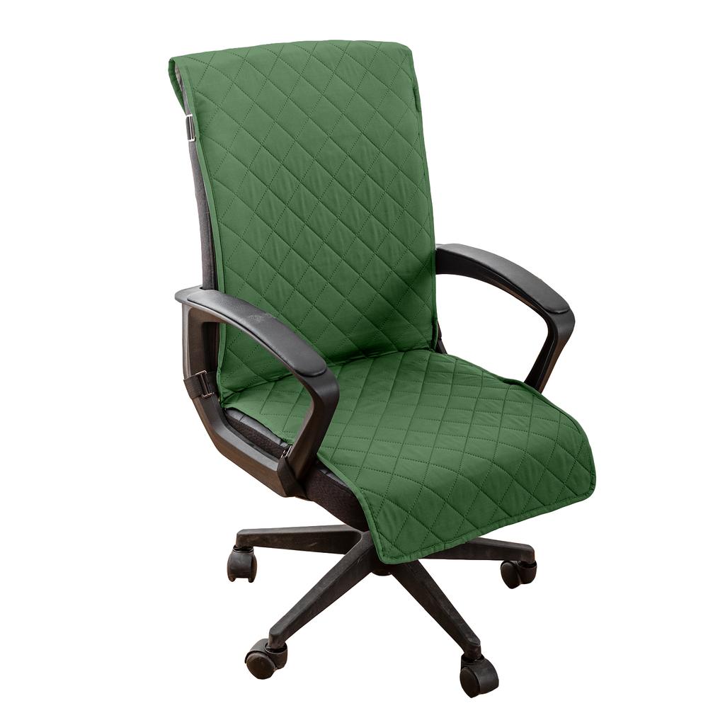 Двусторонний чехол на офисный стул, чехол на обеденный стул, мягкий чехол для настольного компьютера, противоскользящая пряжка для кресла или чехла на стул без подлокотников