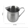 Кувшин для молока из нержавеющей стали 240 мл, Молочник, Чашка для вспенивания молока, Латте-арт, Компактный мини, Бариста, Дом, Кафе, Легкое использование, Плавный налив, Плоское дно,
