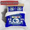 3pcs Duvet Cover Set (1*Duvet Cover + 2*Pillowcase, Without Core), Custom Name Cardiff City FC Pattern Bedding Set, Home Bedroom Decor Gift
