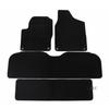 J&J AUTOMOTIVE | Tapis De Sol Noir Velours Sur Mesure Pour Volkswagen Alhambra 7 Posti 1995-2006