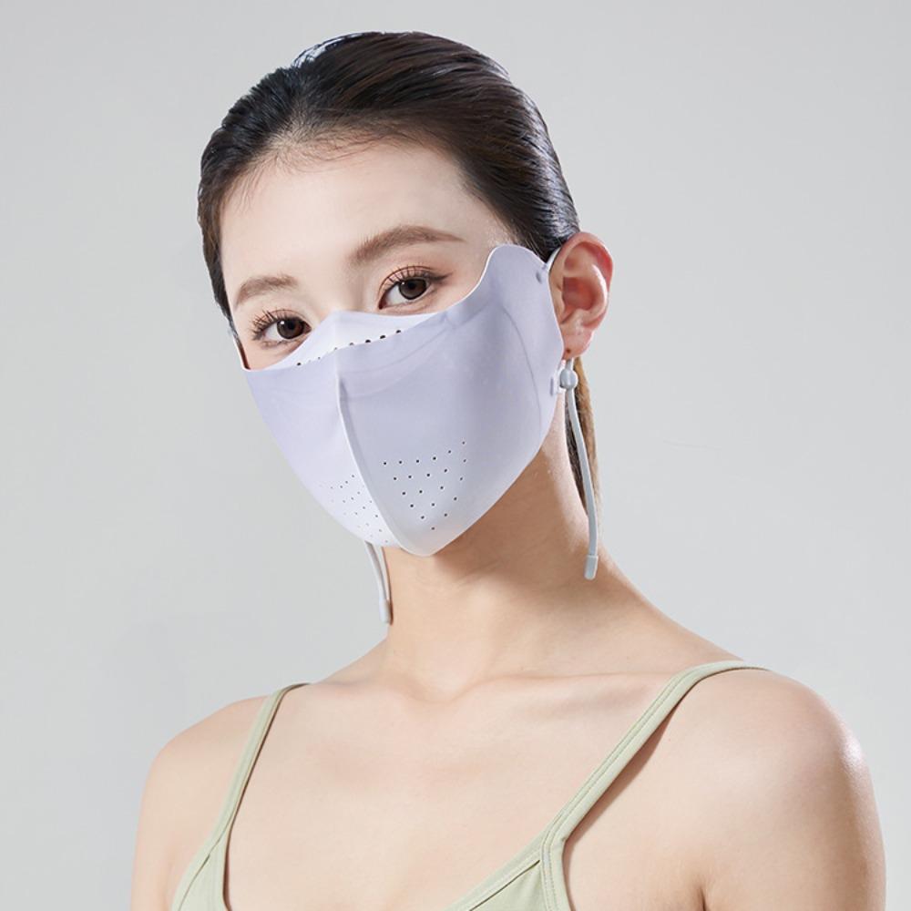 Face Mask Ice Silk Mask UV Protection Face Gini Mask Thin Face Cover Cycling