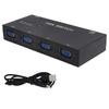 1920@1080P VGA Switcher 4 in 1 Out HD Video Sharer VGA Switch Box for VGA/XVGA/SVGA/UXGA TV Monitor