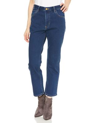 Lee Jeans Теплый Деним Холодный Размер S [Официальный] Брюки, Эластичные, Погода, На флисовой подкладке, Женские, Синие,