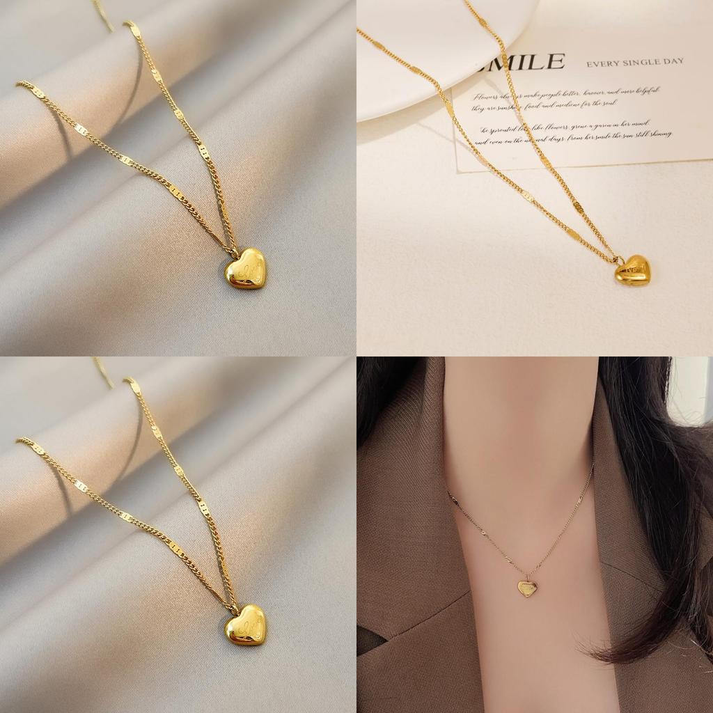 Минималистичное ожерелье-подвеска с буквой из титановой стали с золотым покрытием для повседневной носки и подарков